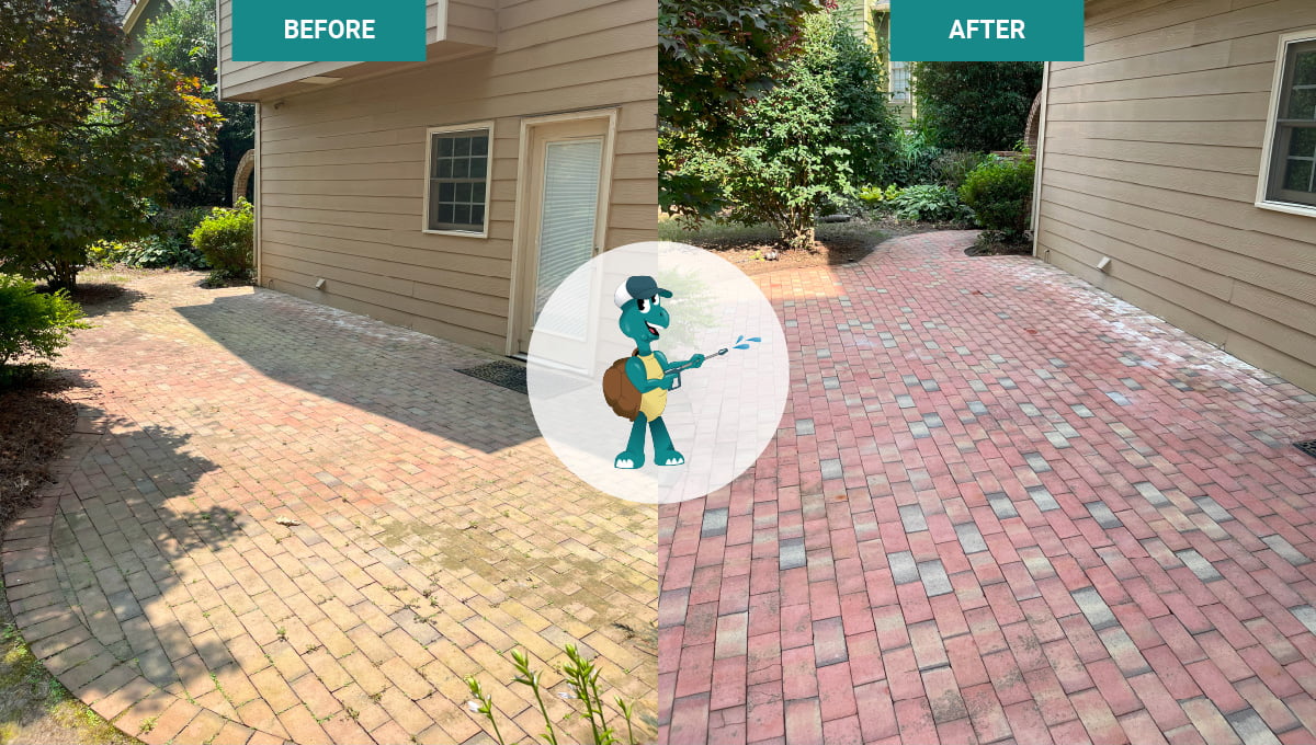 2023-07-before-after-elsewhere-brewing elsewhere brewing commercial pressure washing job