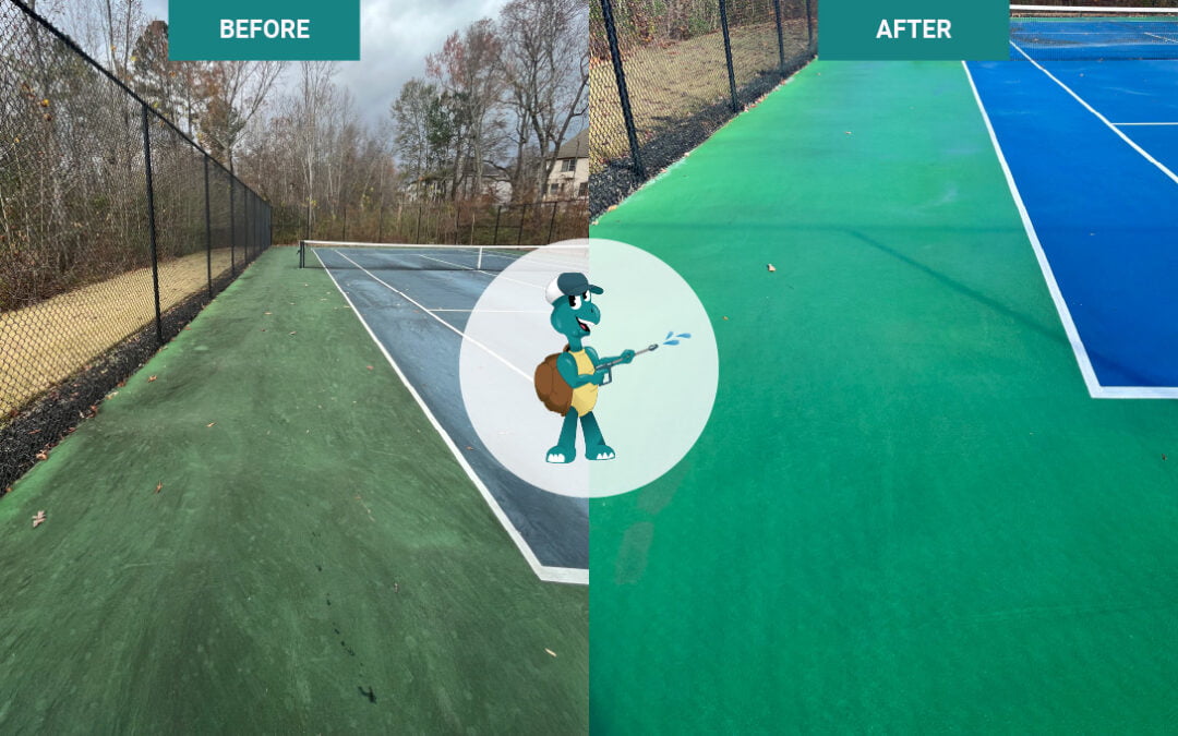 Tennis Court Cleaning & Pressure Wash